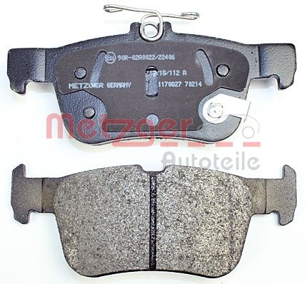 METZGER 1170827 GREENPARTS Bremsbelagsatz, Scheibenbremse